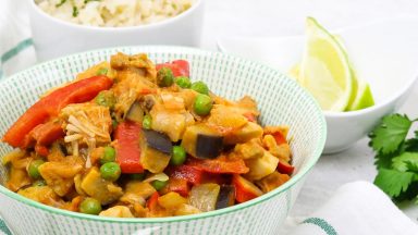 Vegan jackfruit curry
